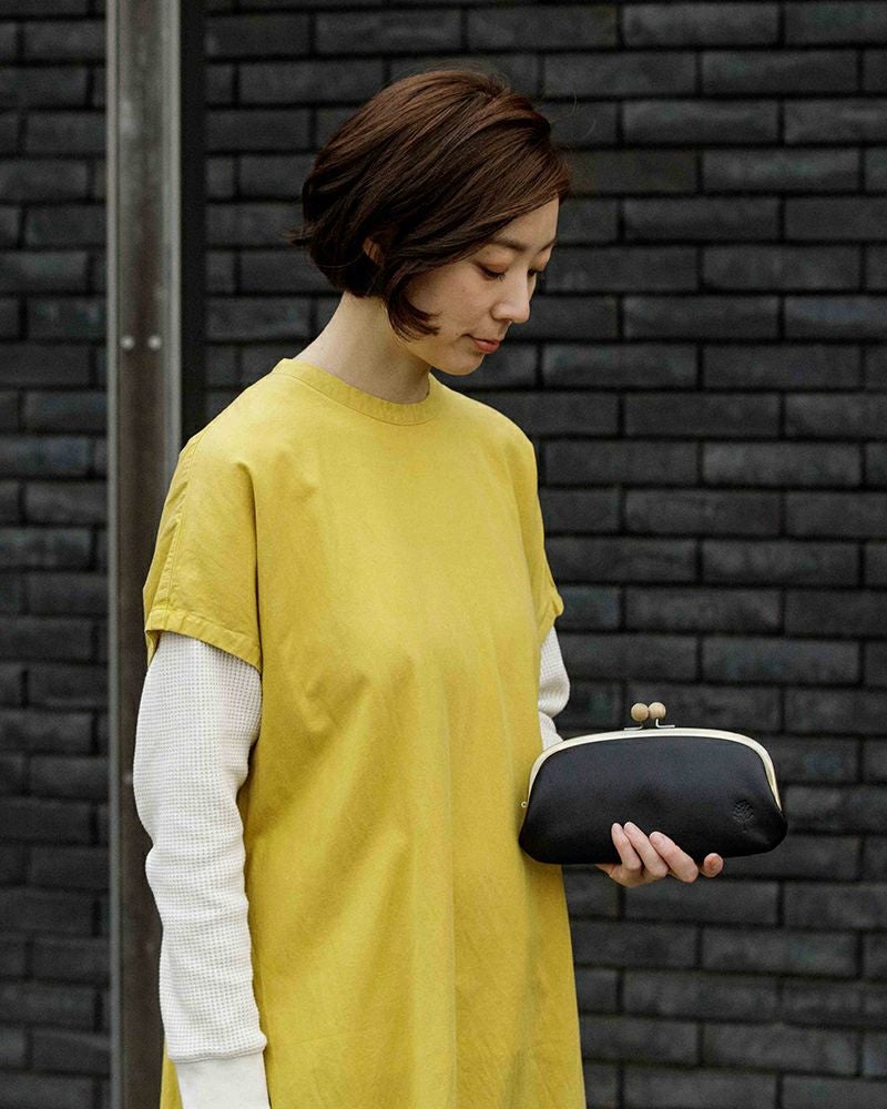 「ドロップツリー木玉 ロング がま口 ウォレット」