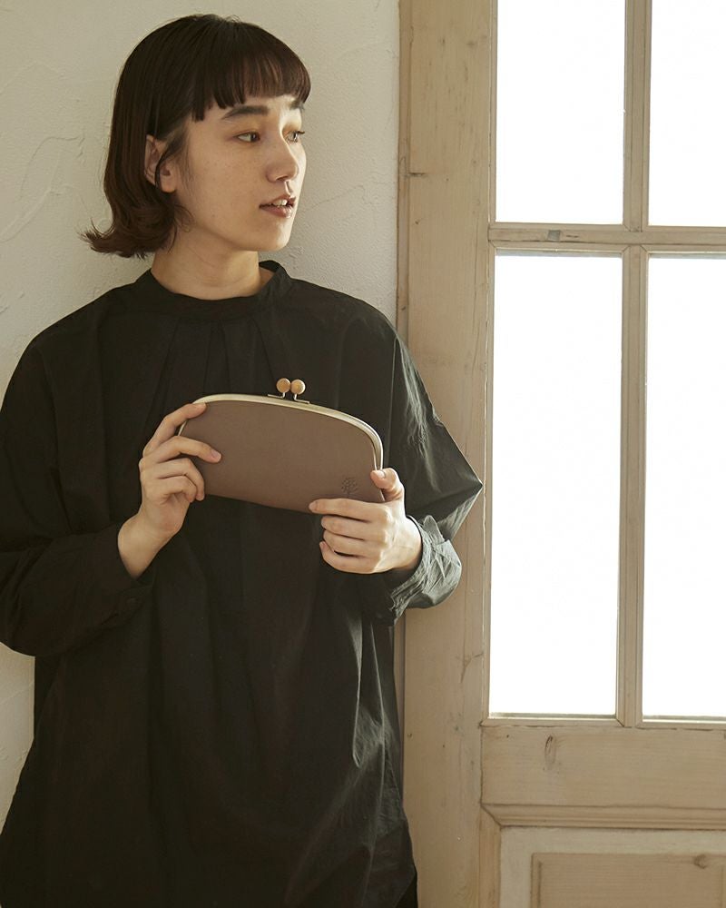 「ドロップツリー木玉 ロング がま口 ウォレット」