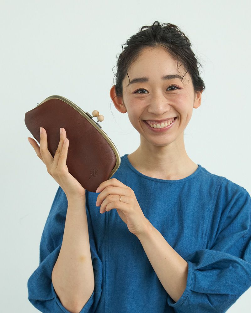 「ドロップツリー木玉 ロング がま口 ウォレット」
