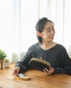 「ドロップツリー木玉 ロング がま口 ウォレット」
