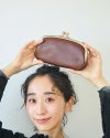 「ドロップツリー木玉 ロング がま口 ウォレット」