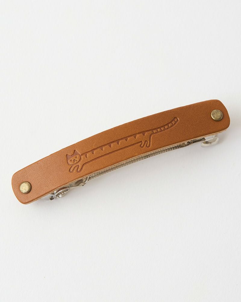 mi chi bata ながーいねこ バレッタ　キャラメル