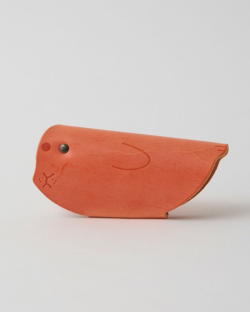 アニマル キーケース アザラシ コーラルオレンジ	